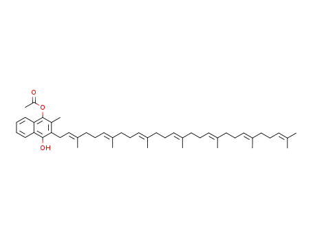 acetic acid 3-(3,7,11,15,19,23,27-heptamethyloctacosa-2,6,10,14,18,22,26-heptaenyl)-4-hydroxy-2-methyl-naphthalen-1-yl ester