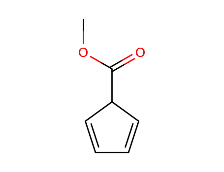 Molecular Structure of 45657-86-1 (2,4-Cyclopentadiene-1-carboxylic acid, methyl ester (9CI))