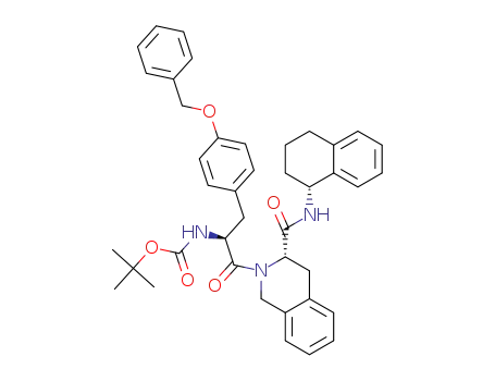 tert-butyl ((S)-3-(4-(benzyloxy)phenyl)-1-oxo-1-((S)-3-(((R)-1,2,3,4-tetrahydronaphthalen-1-yl)carbamoyl)-3,4-dihydroisoquinolin-2(1H)-yl)propan-2-yl)carbamate
