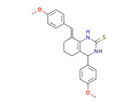 8-(4-methoxybenzylidene)-3,4,5,6,7,8-hexahydro-4-(4-methoxyphenyl)quinazoline-2(1H)-thione