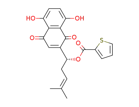 (R)-1-(5,8-dihydroxy-1,4-dioxo-1,4-dihydronaphthalen-2-yl)-4-methylpent-3-enyl thiophene-2-carboxylate