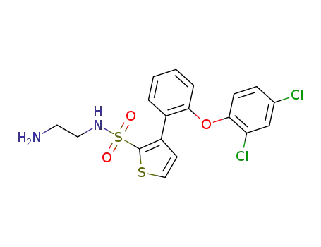N-(2-aminoethyl)-3-(2-(2,4-dichlorophenoxy)phenyl)thiophene-2-sulfonamide