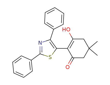 2-(2,4-diphenylthiazol-5-yl)-3-hydroxy-5,5-dimethylcyclohex-2-en-1-one