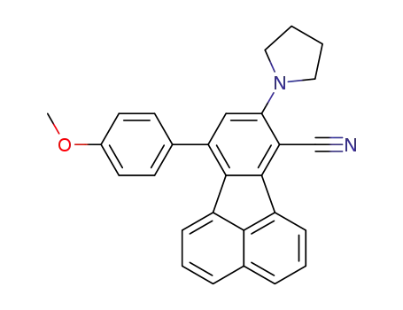 10-(4-methoxyphenyl)-8-(pyrrolidin-1-yl)fluoranthene-7-carbonitrile