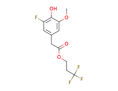 1,1,1-trifluoropropan-2-yl 2-(3-fluoro-4-hydroxy-5-methoxyphenyl)acetate