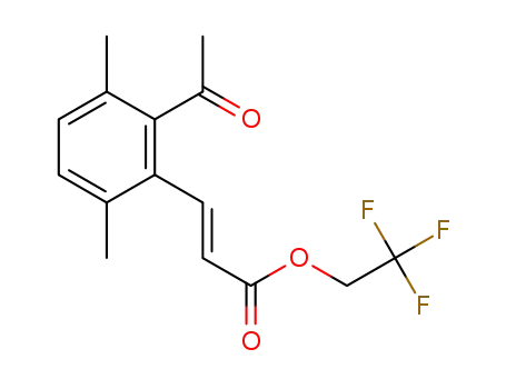 2,2,2-trifluoroethyl (E)-3-(2-acetyl-3,6-dimethylphenyl)acrylate
