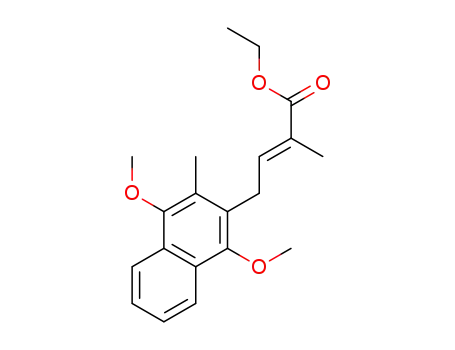 4-(1,4-dimethoxy-3-methylnaphthalen-2-yl)-2-methylbut-2-enoic acid ethyl ester