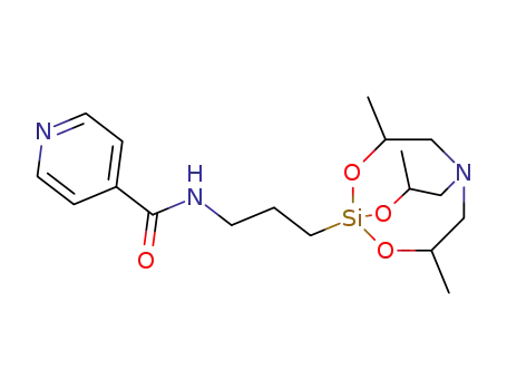 N-(3-(3,7,10-trimethyl-2,8,9-trioxa-5-aza-1-silabicyclo[3.3.3]undecan-1-yl)propyl)isonicotinamide