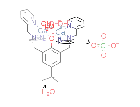 [Ga2(2,6-bis((N,N′-bis(2-picolyl)amino)methyl)-4-tertbutylphenolate)(OH)2(H2O)2](ClO4)3·4H2O