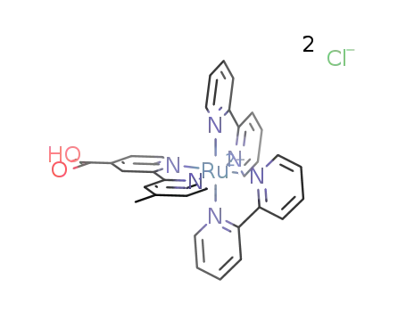 (4′-methyl-2,2′-bipyridyl-4-carboxylic acid)bis(2,2′-bipyridine)-ruthenium chloride