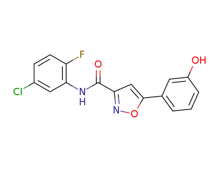 N-(5-chloro-2-fluorophenyl)-5-(3-hydroxyphenyl)isoxazole-3-carboxamide