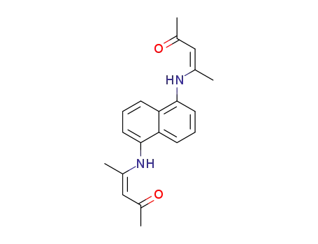(Z)-4-(5-((Z)-4-oxopent-2-en-2-ylamino)naphthalen-1-ylamino)pent-3-en-2-one