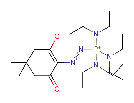 5,5-dimethyl-3-oxo-2-{[tris(diathylamino)phosphonio]diazenyl}cyclohex-1-ene-1-olate