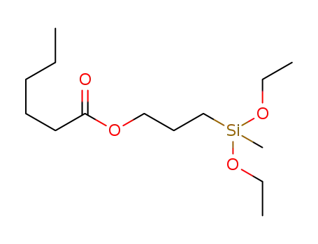 3-(diethoxy(methyl)silyl)propyl hexanoate