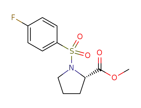 methyl (S)-1-((4-fluorophenyl)sulfonyl)pyrrolidine-2-carboxylate