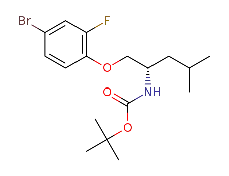 (S)-tert-butyl (1-(4-bromo-2-fluorophenoxy)-4-methylpentan-2-yl)carbamate