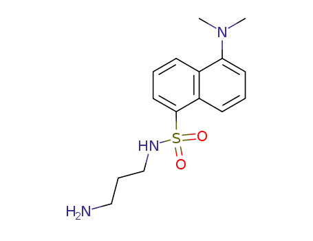 Molecular Structure of 34987-20-7 (1-Naphthalenesulfonamide, N-(3-aminopropyl)-5-(dimethylamino)-)