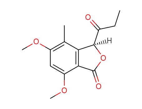 (3S)-5,7-dimethoxy-4-methyl-3-(1-oxopropyl)phthalide