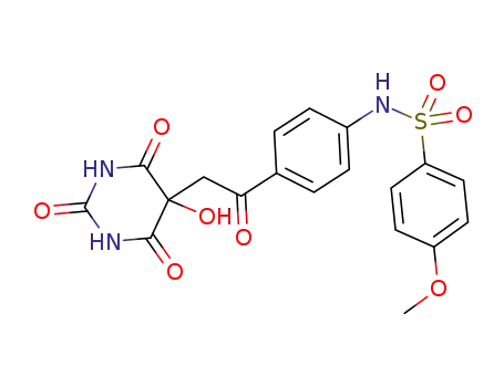 N-(4-(2-(5-hydroxy-2,4,6-trioxohexahydropyrimidin-5-yl)acetyl)phenyl)-4-methoxybenzenesulfonamide