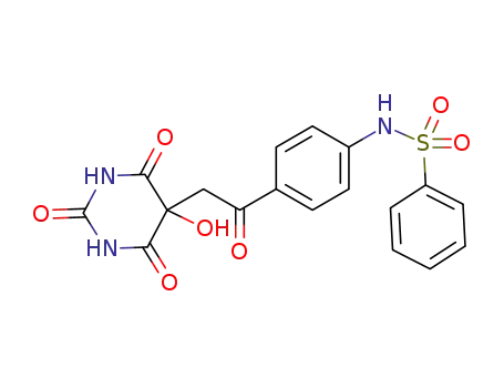 N-(4-(2-(5-hydroxy-2,4,6-trioxohexahydropyrimidin-5-yl)acetyl)phenyl)benzenesulfonamide