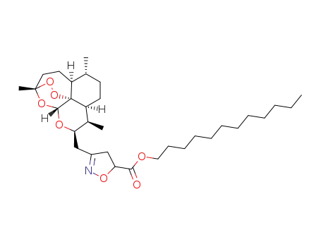 10-(5'-(dodecyloxycarbonyl)-4',5'-dihydroisoxazol-3'-yl)methyldeoxoartemisinin