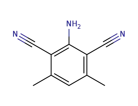 Molecular Structure of 10272-10-3 (1,3-Benzenedicarbonitrile, 2-amino-4,6-dimethyl-)