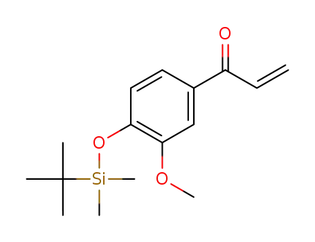 1-(4-((tert-butyldimethylsilyl)oxy)-3-methoxyphenyl)prop-2-en-1-one