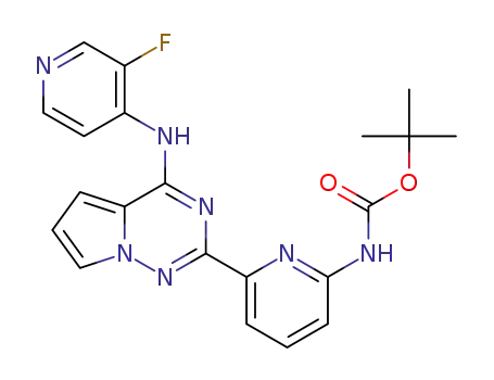 tert-butyl (6-(4-((3-fluoropyridin-4-yl)amino)pyrrolo[2,1-f][1,2,4]triazin-2-yl)pyridin-2-yl)carbamate