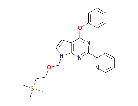2-(6-methylpyridin-2-yl)-4-phenoxy-7-((2-(trimethylsilyl)ethoxy)methyl)-7H-pyrrolo[2,3-d]pyrimidine