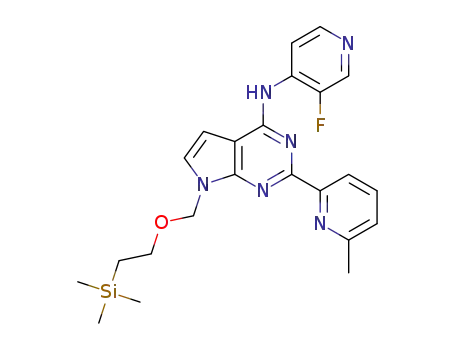 N-(3-fluoropyridin-4-yl)-2-(6-methylpyridin-2-yl)-7-((2-(trimethylsilyl)ethoxy)methyl)-7H-pyrrolo [2,3-d]pyrimidin-4-amine