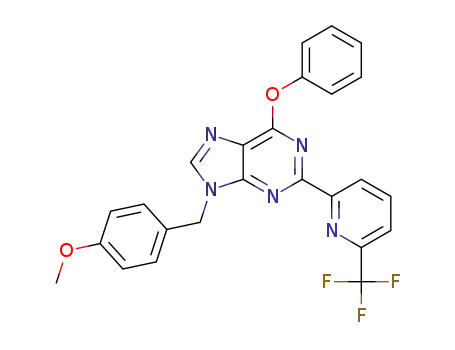 9-(4-methoxybenzyl)-6-phenoxy-2-(6-(trifluoromethyl)pyridin-2-yl)-9H-purine