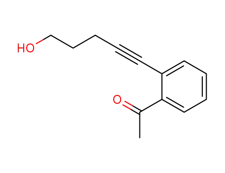 1-(2-(5-hydroxypent-1-yn-1-yl)phenyl)ethan-1-one