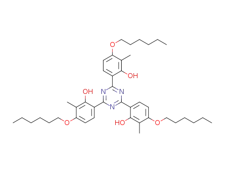 2,4,6-tris(2-hydroxy-3-methyl-4-n-hexyloxyphenyl)-1,3,5-triazine