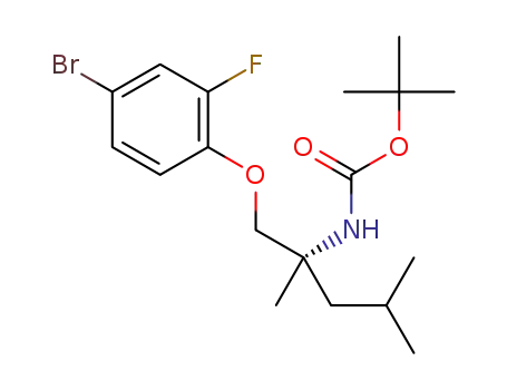 (S)-tert-butyl (1-(4-bromo-2-fluorophenoxy)-2,4-dimethylpentan-2-yl)carbamate
