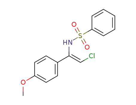 (Z)-N-(2-chloro-1-(4-methoxyphenyl)vinyl)benzenesulfonamide