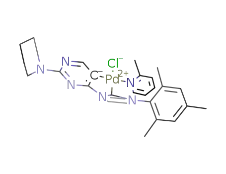 chlorido[3-(2-(piperidinyl)pyrimidin-4-yl-5-ido)-1-mesityl-1H-imidazolylidene](2-methylpyridine)palladium(II)