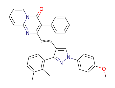 2-{2-[3-(2,3-dimethylphenyl)-1-(4-methoxy-phenyl)-1Hpyrazol-4-yl]-vinyl}-3-phenyl-pyrido[1,2-a]pyrimidin-4-one