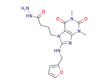 4-(8-{[(furan-2-yl)methyl]amino}-1,3-dimethyl-2,6-dioxo-2,3,6,7-tetrahydro-1H-purin-7-yl)butanehydrazide