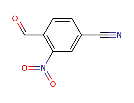 Molecular Structure of 90178-78-2 (4-Formyl-3-nitrobenzonitrile)