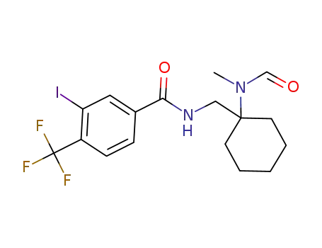 3-iodo-N-((1-(N-methylformamido)cyclohexyl)methyl)-4-(trifluoromethyl)benzamide