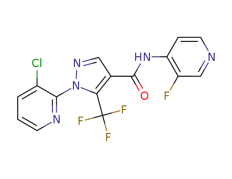 1-(3-chloropyridin-2-yl)-N-(3-fluoropyridin-4-yl)-5-(trifluoromethyl)-1H-pyrazole-4-carboxamide