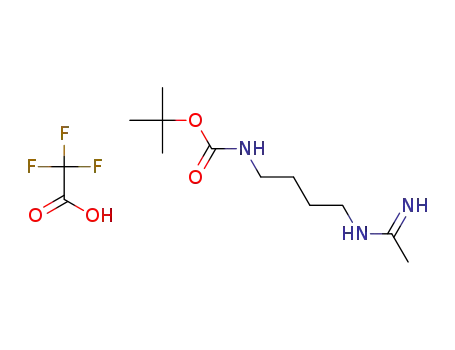 tert-butyl N-[4-(ethanimidoylamino)butyl]carbamate trifluoroacetate