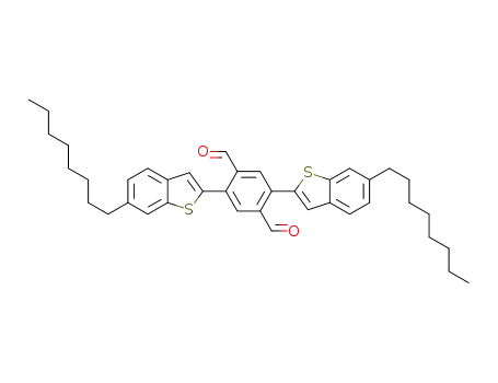 2,5-bis(6-octylbenzo[b]thiophen-2-yl)-1,4-phthalaldehyde