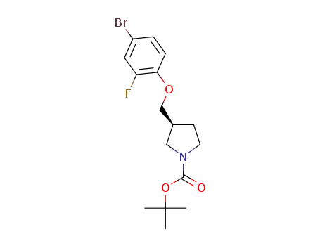 tert-butyl (S)-3-((4-bromo-2-fluorophenoxy)methyl)pyrrolidine-1-carboxylate