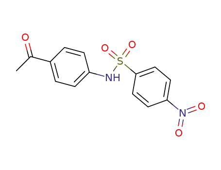 Molecular Structure of 5433-86-3 (N-(4-acetylphenyl)-4-nitrobenzenesulfonamide)