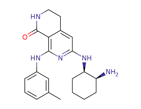 6-[(2-aminocyclohexyl)amino]-8-(3-methylanilino)-3,4-dihydro-2,7-naphthyridin-1(2H)-one