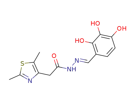 (E)-2-(2,5-dimethyl-1,3-thiazol-4-yl)-N-(2,3,4-trihydroxybenzylidene)acetohydrazide