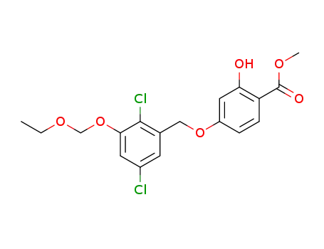 methyl 4-(2,5-dichloro-3-(ethoxymethoxy)benzyloxy)-2-hydroxybenzoate