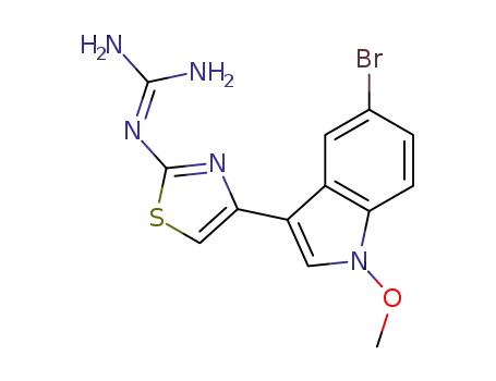 2-diaminomethyleneamino-4-(5-bromo-1-methoxyindol-3-yl)thiazole