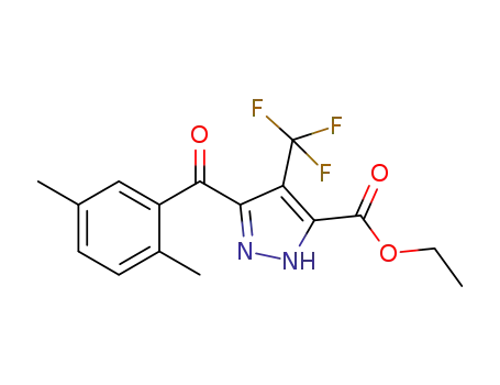 3-(2,4-dimethylbenzoyl)-4-(trifluoromethyl)-1H-pyrazole-5-carboxylic acid ethyl ester